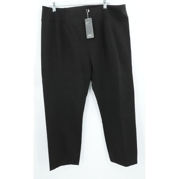 Eileen Fisher Pants Women 3X Black Skinny Heavyweight Office Minimalist Office - Picture 1 of 15